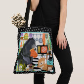 BITCHEN KITCHEN cute dog cooking Tote Bag (Dichtbij)