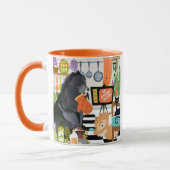 BITCHEN KITCHEN measure 1 1/2 cups dog cute mug Mok (Links)