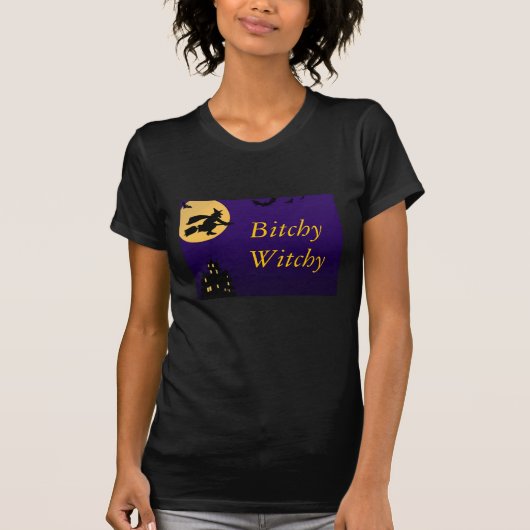 Bitchy Halloween T-Shirt (Voorkant)