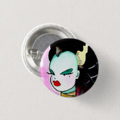 Bitchy Little Bride Ronde Button 3,2 Cm (Voorkant /achterkant)