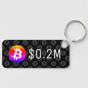 Bitcoin $ 0,2 miljoen ($ 200.000) Een miljoen Sleutelhanger