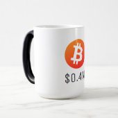 Bitcoin $ 0,4 miljoen ($ 400.000) Een miljoen Magische Mok (Voorkant links)