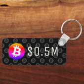 Bitcoin $0.5M ($500K) Een miljoen Sleutelhanger (Voorkant)