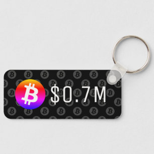 Bitcoin $ 0,7 miljoen ($ 700.000) Een miljoen Sleutelhanger