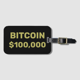 Bitcoin 100000 viering bagagelabel