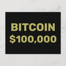Bitcoin 100000 viering briefkaart