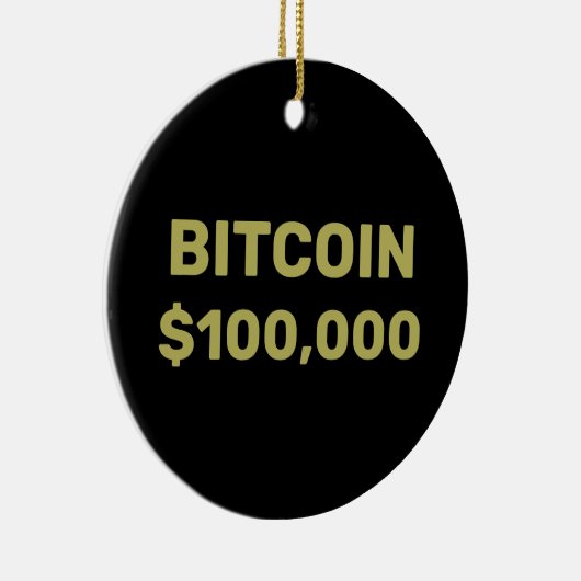 Bitcoin 100000 viering keramisch ornament (Rechts)