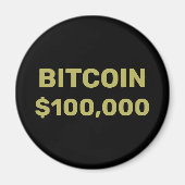 Bitcoin 100000 viering magneet (Voorkant)