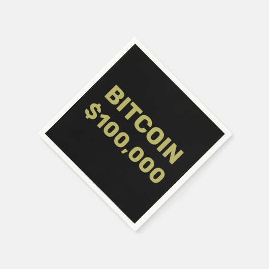 Bitcoin 100000 viering servet (Hoek)