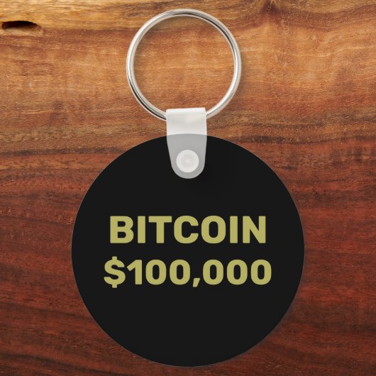 Bitcoin 100000 viering sleutelhanger (Voorkant)