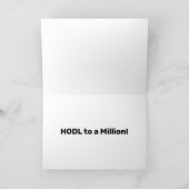 Bitcoin 150000 Celebration Kaart (Binnen)