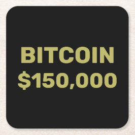 Bitcoin 150000 Celebration Kartonnen Onderzetters