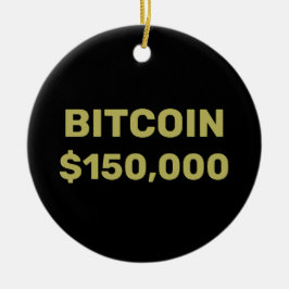 Bitcoin 150000 Celebration Keramisch Ornament