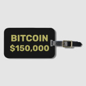 Bitcoin 150000 Viering Bagagelabel (Voorkant (horizontaal))