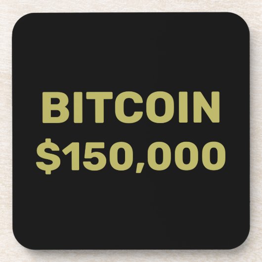 Bitcoin 150000 Viering Bier Onderzetter (Voorkant)