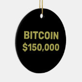 Bitcoin 150000 Viering Keramisch Ornament (Rechts)