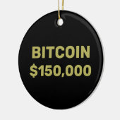 Bitcoin 150000 Viering Keramisch Ornament (Links)