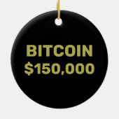 Bitcoin 150000 Viering Keramisch Ornament (Achterkant)