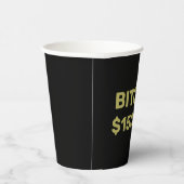 Bitcoin 150000 Viering Papieren Bekers (Rechts)