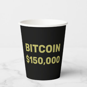 Bitcoin 150000 Viering Papieren Bekers