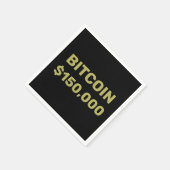 Bitcoin 150000 Viering Servet (Hoek)