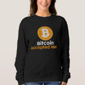 Bitcoin Accepted Here Trui (Voorkant)