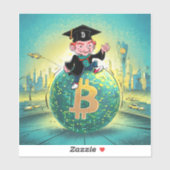 Bitcoin Afstuderen Sticker (Vel)