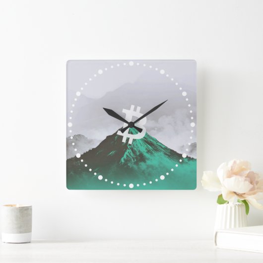 Bitcoin All-Time-High (ATH) Vierkante Klok (Huis)