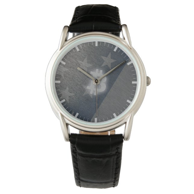 Bitcoin America Horloge (Voorkant)