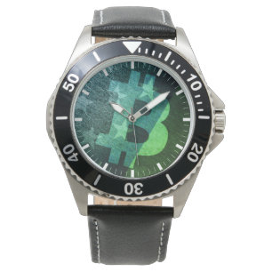 Bitcoin Amerika ₿  (Groen) Horloge
