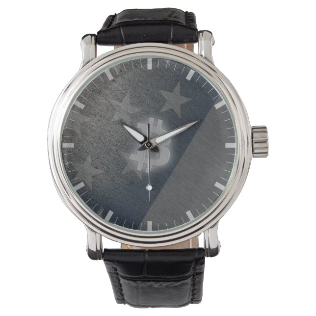 Bitcoin Amerika Horloge (Voorkant)