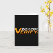 Bitcoin And Crypto As Money Payment - Don't Trust, Kaart (Gele Bloem)