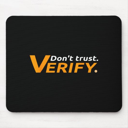 Bitcoin And Crypto As Money Payment - Don't Trust, Muismat (Voorkant)