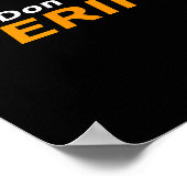 Bitcoin And Crypto As Money Payment - Don't Trust, Poster (Hoek)