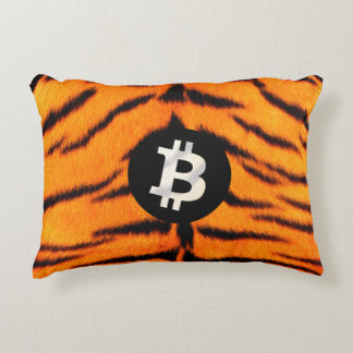 Bitcoin Animal (Tiger, Style 1) Accent Kussen