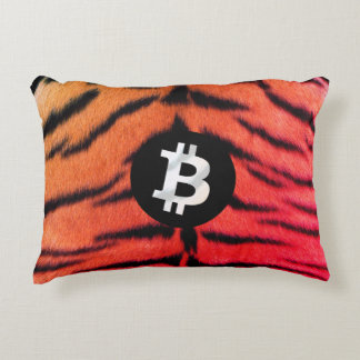 Bitcoin Animal (Tiger, Style 2) Accent Kussen