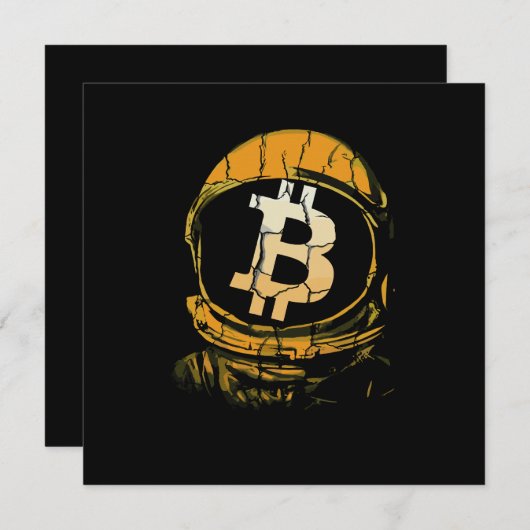 Bitcoin Astronaut-Crypto Astronaut Aankondiging (Voorkant / Achterkant)