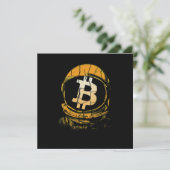 Bitcoin Astronaut-Crypto Astronaut Aankondiging (Staand voorkant)