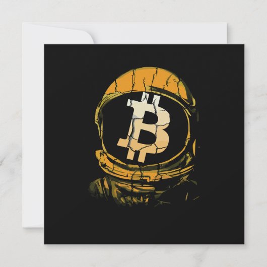 Bitcoin Astronaut-Crypto Astronaut Aankondiging (Voorkant)