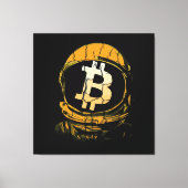 Bitcoin Astronaut-Crypto Astronaut Canvas Afdruk (Voorkant)