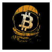 Bitcoin Astronaut-Crypto Astronaut Perfect Poster (Voorkant)