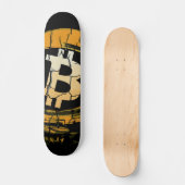 Bitcoin Astronaut-Crypto Astronaut Persoonlijk Skateboard (Voorkant)