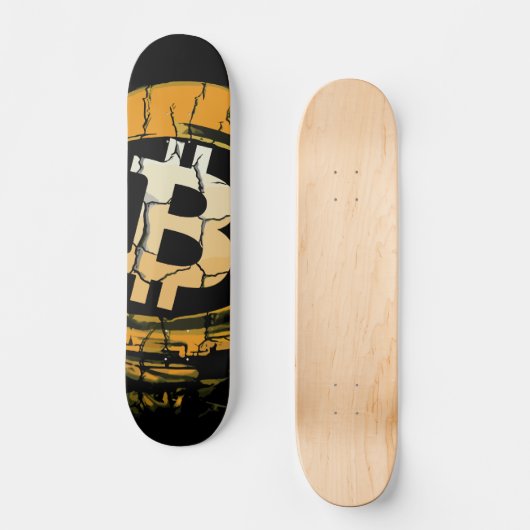 Bitcoin Astronaut-Crypto Astronaut Persoonlijk Skateboard (Voorkant)