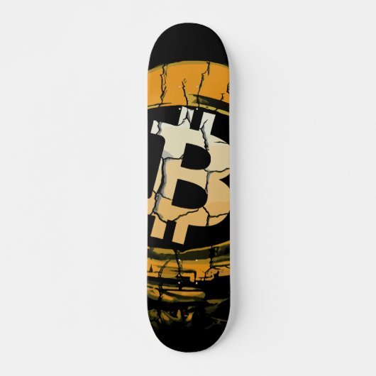 Bitcoin Astronaut-Crypto Astronaut Persoonlijk Skateboard (Voorkant)