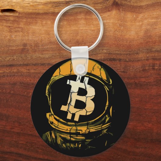 Bitcoin Astronaut-Crypto Astronaut Sleutelhanger (Achterkant)