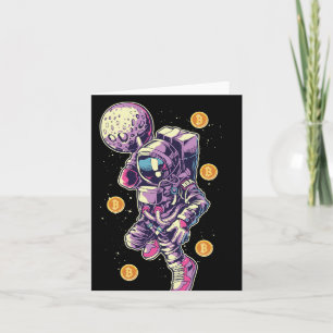 Bitcoin Astronaut naar de maan - Bitcoin Crypto Kaart