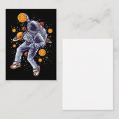 Bitcoin Astronaut naar de maan - Bitcoin Crypto Notitiekaartje (Voorkant / Achterkant)