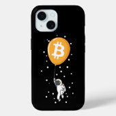 Bitcoin Astronaut naar de maan - Btc Crypto Case-Mate iPhone Case (Achterkant)