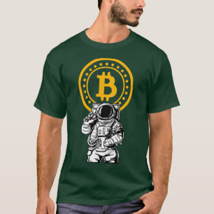 Bitcoin Astronaut Space Astronaut Hodling Moon T-shirt