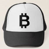 Bitcoin B Blockchain Gelovigen & Crypto Hustlers Trucker Pet (Voorkant)